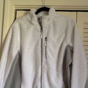 Faded Glory White Teddy Fleece Full-Zip Jacket